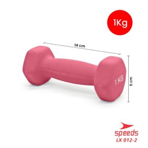 SPEEDS Dumbell Barbel Vinyl cewek matrass yoga ball yoga mat gym Neoprene Barbel Mini 012-3