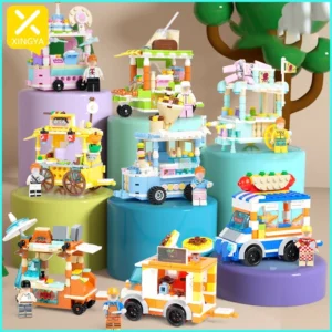 XINGYA Mainan Car Mini Dessert 157+PCS DIY Puzzle Blok Bangunan Susun Edukasi Mainan
