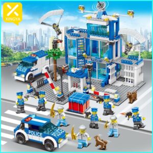 XINGYA Mainan Polisi Brick SWAT Anak Puzzle Blok Bangunan Mainan Hadiah Ulang Tahun