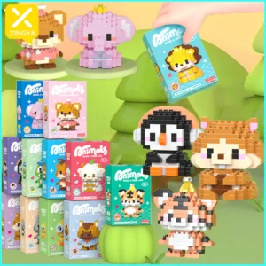 XINGYA Mainan Bricks Mini Satwa Seri Liar 148PCS Nano Block Edukasi Blok Mainan Anak Perempuan